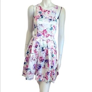 Gina Tricot floral polyester cocktail dress Size 38 (4)